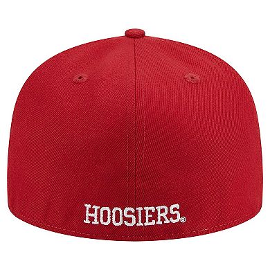 Men's New Era Crimson Indiana Hoosiers 59FIFTY Fitted Hat