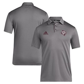 Men's adidas Gray Texas A&M Aggies 2024 Coaches AEROREADY Polo