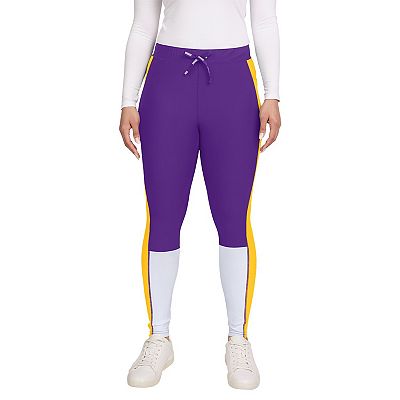 Women s WEAR by Erin Andrews Purple Gold Minnesota Vikings Color Block Leggings