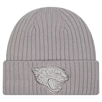 Men's New Era Gray Jacksonville Jaguars Color Pack Cuffed Knit Hat