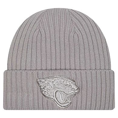 Men's New Era Gray Jacksonville Jaguars Color Pack Cuffed Knit Hat