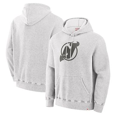 Men's Fanatics Cream New Jersey Devils Made in Canada Pullover Hoodie