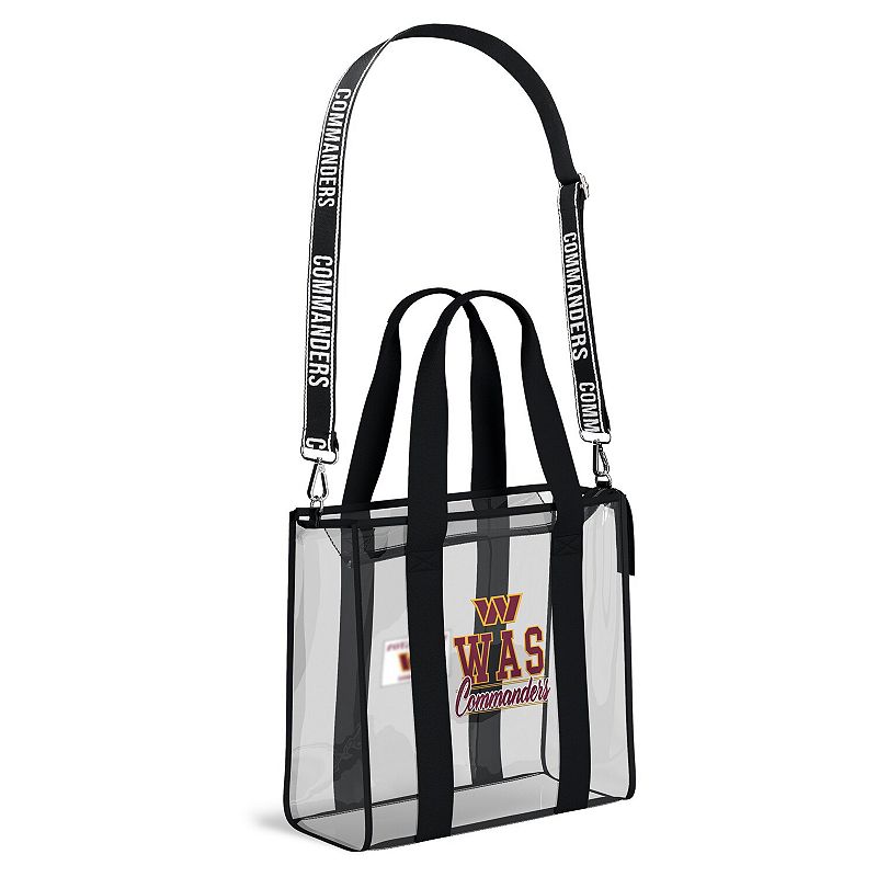 WEAR by Erin Andrews Washington Commanders Stadium Tote Bag with Team Color Trim, Wft Team