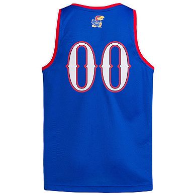 Youth adidas #00 Royal Kansas Jayhawks Swingman Jersey