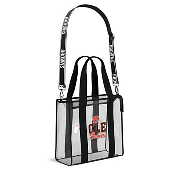 WEAR by Erin Andrews Cleveland Browns Stadium Tote Bag with Team Color Trim