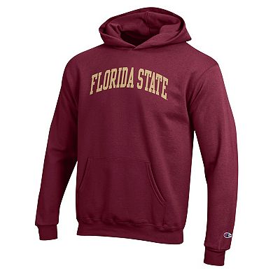 Youth Champion Garnet Florida State Seminoles Basic Arch Hoodie