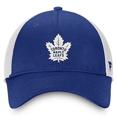 Men's Fanatics Blue/White Toronto Maple Leafs Slouch Core Primary Trucker Adjustable Hat