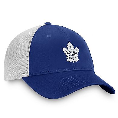 Men's Fanatics Blue/White Toronto Maple Leafs Slouch Core Primary Trucker Adjustable Hat
