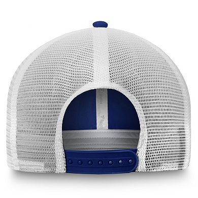 Men's Fanatics Blue/White Toronto Maple Leafs Slouch Core Primary Trucker Adjustable Hat