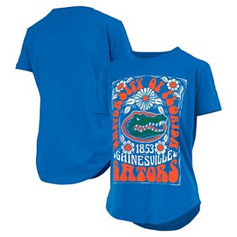 Women's Pressbox Royal Florida Gators Irvine Floral Team Color��T-Shirt