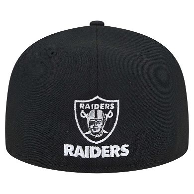 Men's New Era Black Las Vegas Raiders Ransom 59FIFTY Fitted Hat