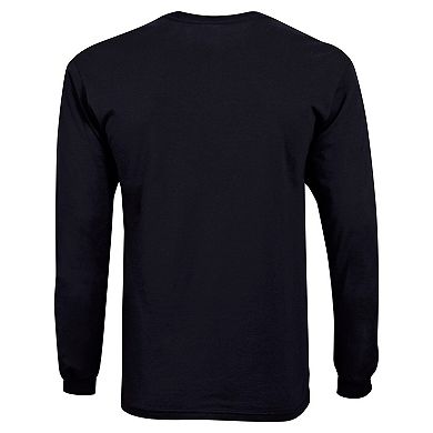 Youth Champion Black Arkansas Razorbacks Distressed Arch Over Logo Long Sleeve T-Shirt