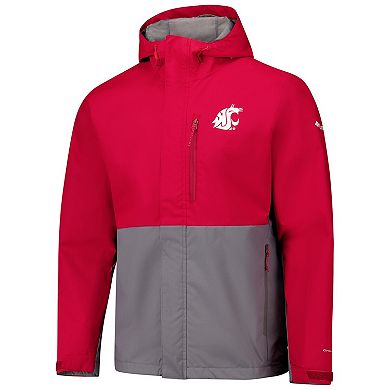 Men's Columbia Crimson Washington State Cougars Field Bound Omni-Tech™ Full-Zip Jacket
