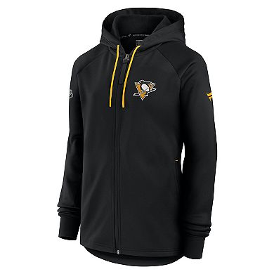 Women's Fanatics Black Pittsburgh Penguins Authentic Pro Rink Fleece Full-Zip Jacket
