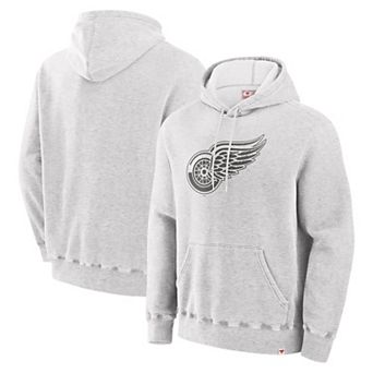 Men's Fanatics Cream Detroit Red Wings Pullover Hoodie