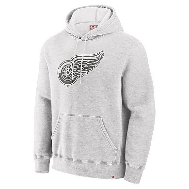 Men's Fanatics Cream Detroit Red Wings Made in Canada Pullover Hoodie