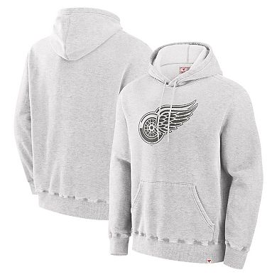 Men's Fanatics Cream Detroit Red Wings Made in Canada Pullover Hoodie