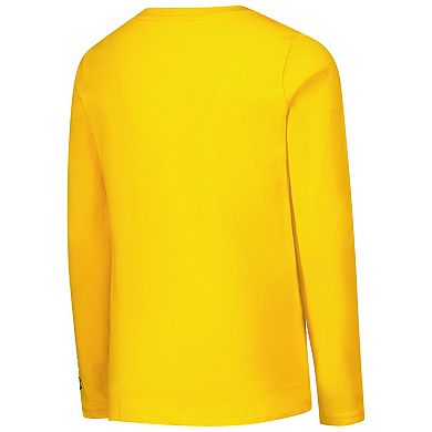 Youth Gold Pittsburgh Penguins Standout Long Sleeve T-Shirt