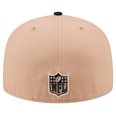 Men's New Era Tan Cincinnati Bengals Logo Main 59FIFTY Fitted Hat