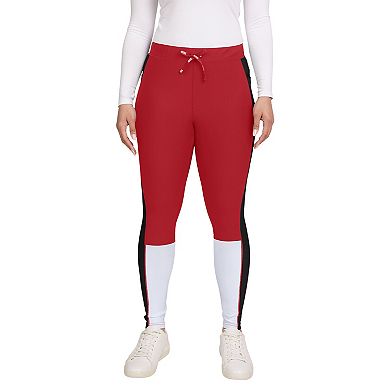 Women's WEAR by Erin Andrews Scarlet/Black San Francisco 49ers Color-Block Leggings