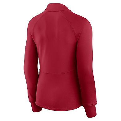 Women's Fanatics Scarlet San Francisco 49ers Elements Quarter-Zip Jacket