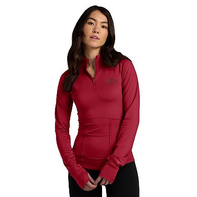 Women's Fanatics Scarlet San Francisco 49ers Elements Quarter-Zip Jacket