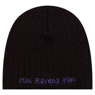 Toddler New Era Black Baltimore Ravens Mini Knit Hat