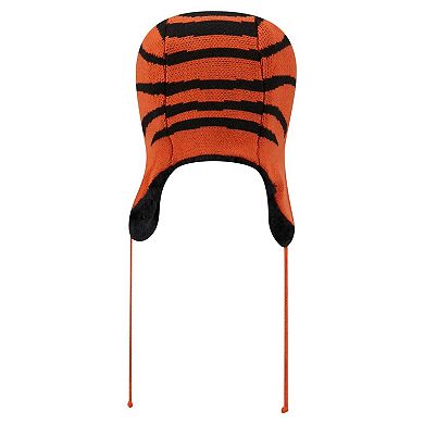 Men's New Era Orange Cincinnati Bengals Helmet Head Trapper Knit Hat