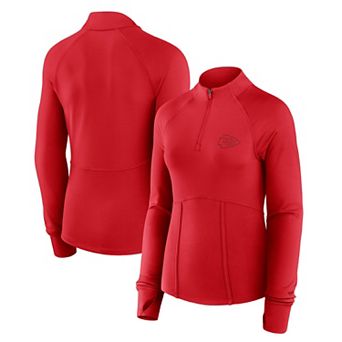 Women's Fanatics Red Kansas City Chiefs Elements Quarter-Zip Jacket