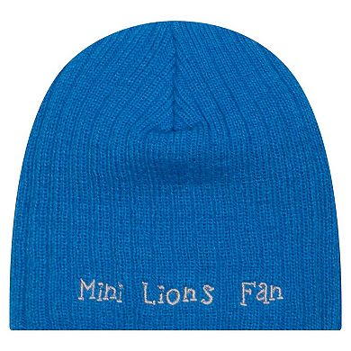 Infant New Era Blue Detroit Lions Mini Knit Hat