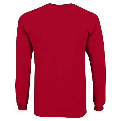 Youth Champion Red Georgia Bulldogs Distressed Arch Over Logo Long Sleeve T-Shirt