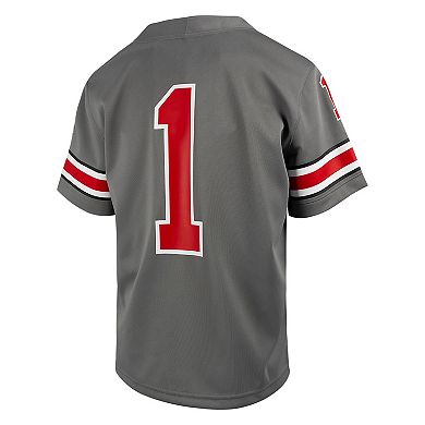 Youth Nike #1 Steel Ohio State Buckeyes Alternate Game Jersey