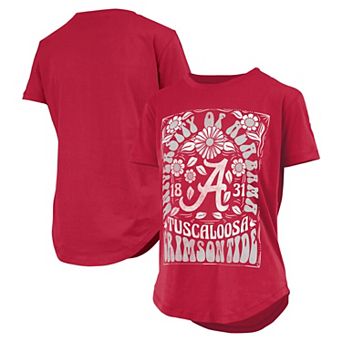 Women's Pressbox Crimson Alabama Crimson Tide Irvine Floral Team Color��T-Shirt