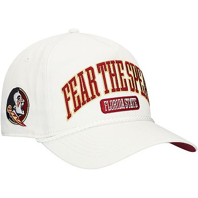 Men's '47 White Florida State Seminoles Local Arch Hitch Snapback Hat