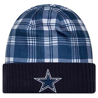 Men's New Era Navy Dallas Cowboys Sideline Statement Cuffed Knit Hat