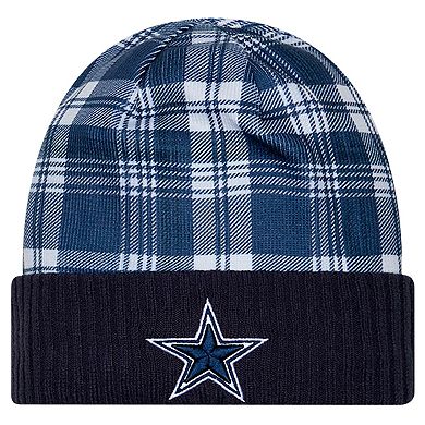 Men's New Era Navy Dallas Cowboys Sideline Statement Cuffed Knit Hat