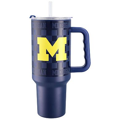 Michigan Wolverines 40oz. Checkered Stainless Steel Tumbler