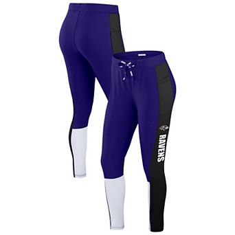 Women's WEAR by Erin Andrews Purple/Black Baltimore Ravens Color-Block Leggings
