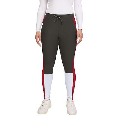 Women's WEAR by Erin Andrews Pewter/Red Tampa Bay Buccaneers Color-Block Leggings