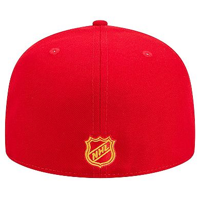 Men's New Era Red Calgary Flames Core 59FIFTY Fitted Hat