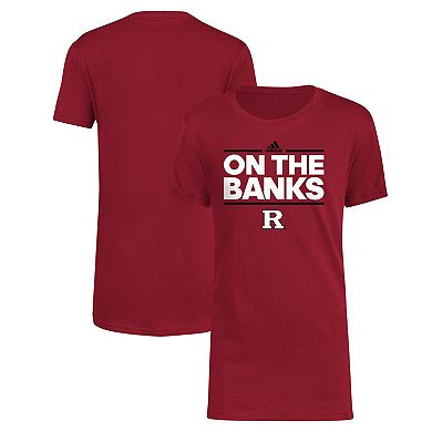 Youth adidas Scarlet Rutgers Scarlet Knights Basic Dassler T-Shirt