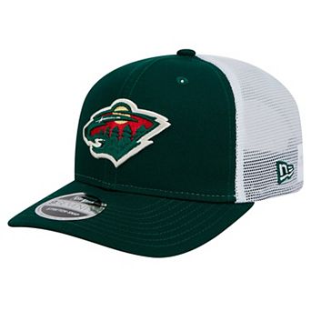 Men's New Era Green Minnesota Wild Core Trucker 9SEVENTY Stretch-Snap Hat