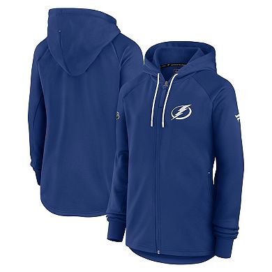 Women's Fanatics Blue Tampa Bay Lightning Authentic Pro Rink Fleece Full-Zip Jacket