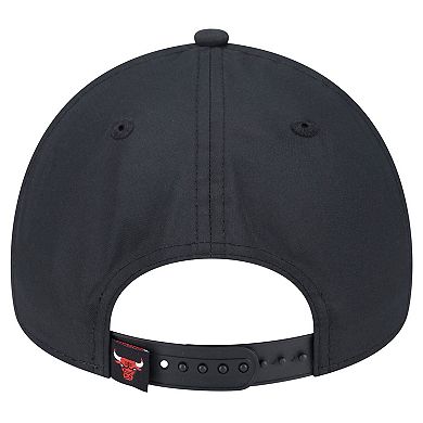 Men's New Era Black Chicago Bulls Throwback Gradient A-Frame 9FORTY Adjustable Hat