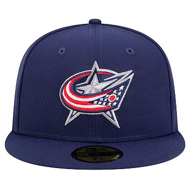 Men's New Era Navy Columbus Blue Jackets Core 59FIFTY Fitted Hat