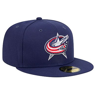 Men's New Era Navy Columbus Blue Jackets Core 59FIFTY Fitted Hat