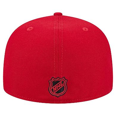 Men's New Era Red Chicago Blackhawks Core 59FIFTY Fitted Hat