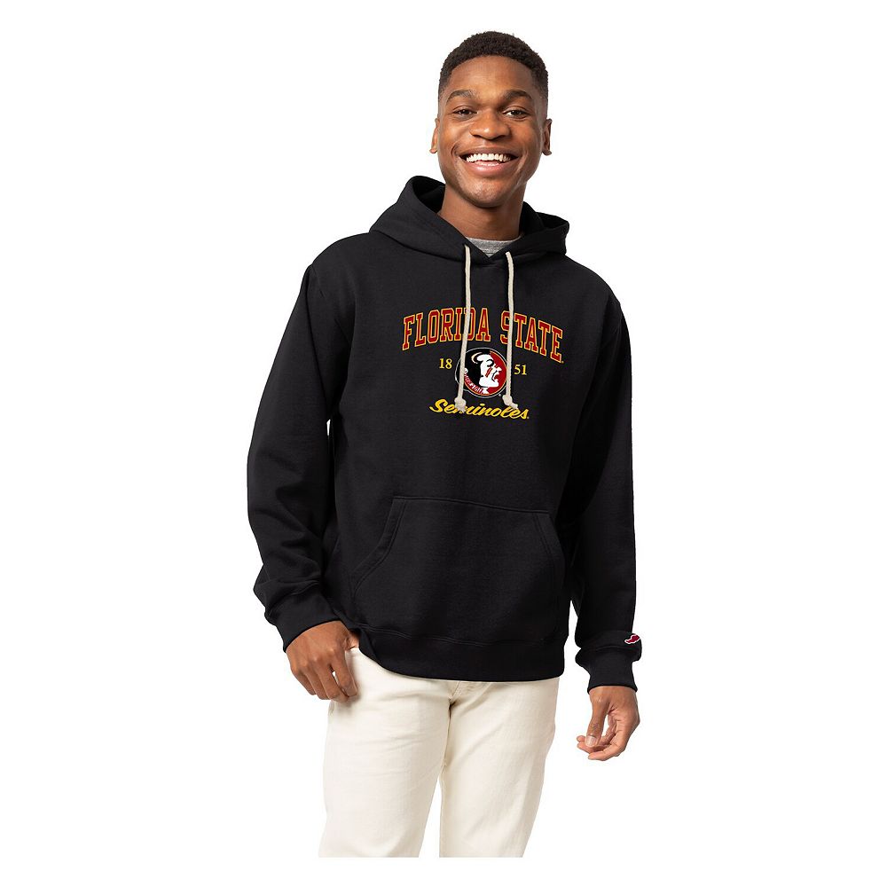 Men's League Collegiate Wear Black Florida State Seminoles Arch Script ...