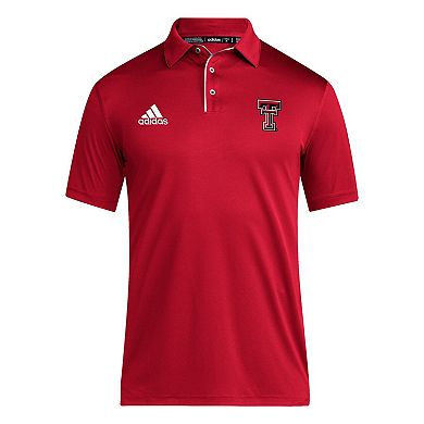 Men's adidas Red Texas Tech Red Raiders 2024 Coaches AEROREADY Polo