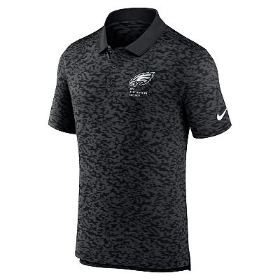 Men s Nike Black Philadelphia Eagles Pique Fashion Performance Polo